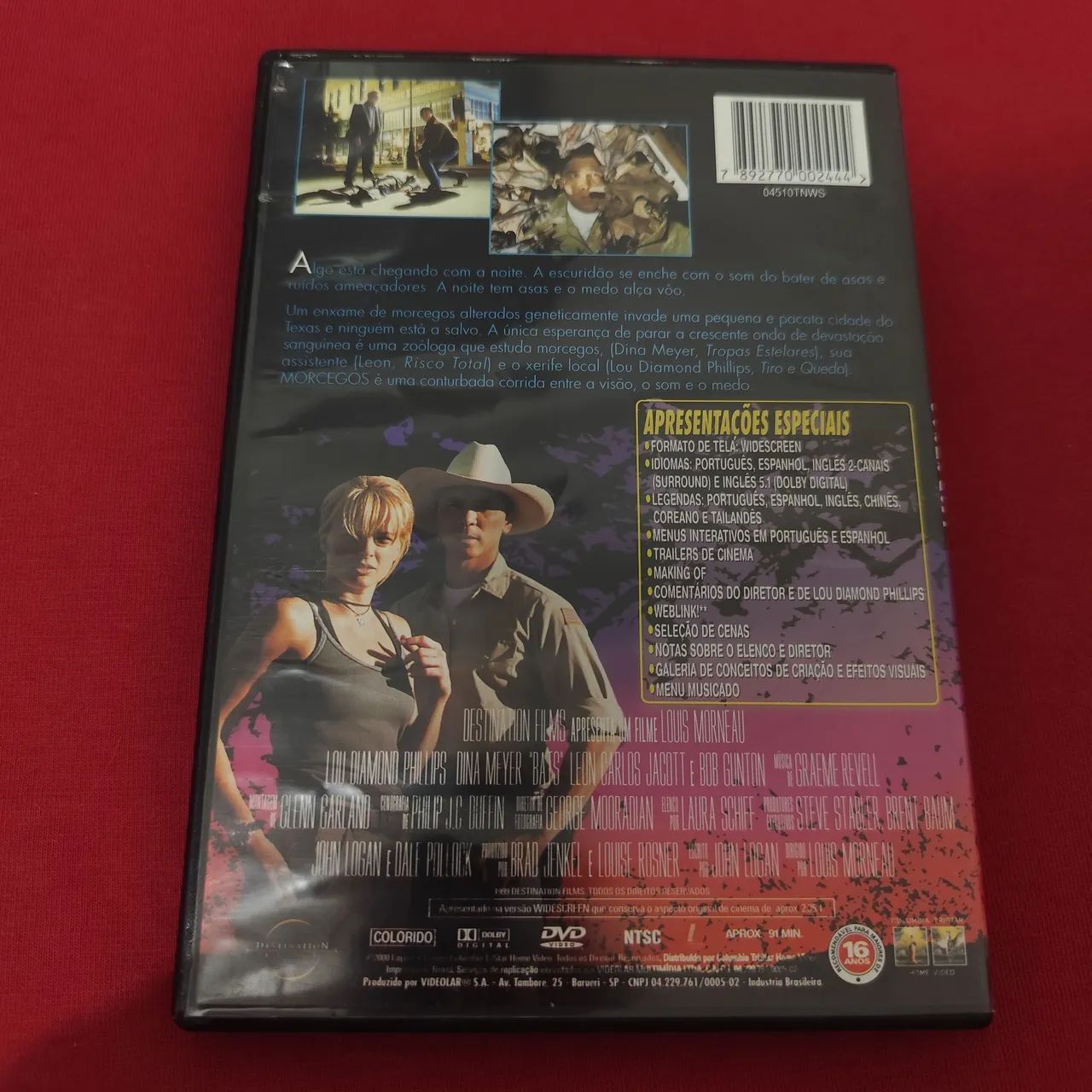 DVD Terror: Morcegos com Lou Diamond Philips (Original) - Foto 2