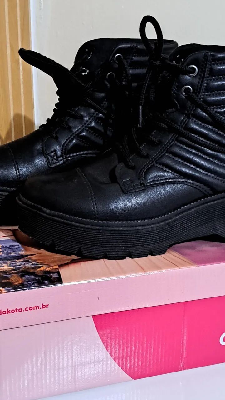 Bota Dakota Cano Curto Tratorada Preta - Nº 36 ? - Foto 3
