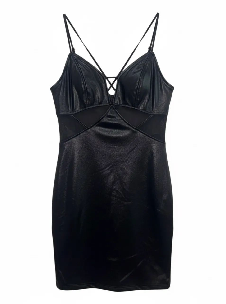 Vestido courino preto- nunca usado