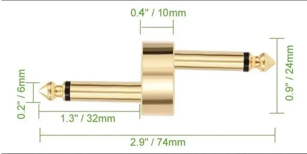 Kit com 3 conector Plug p10 tipo z para pedais - Foto 3