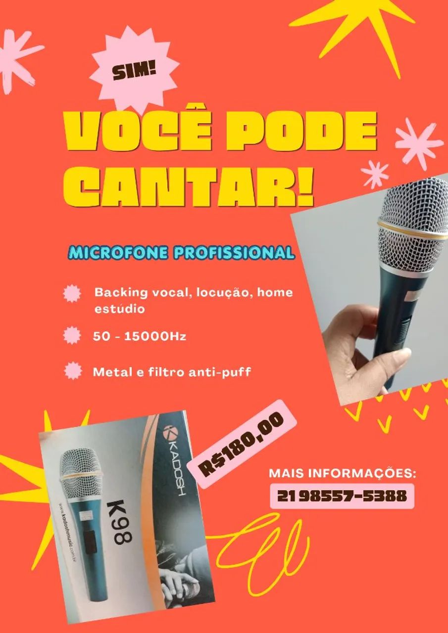 MICROFONE PROFISSIONAL 