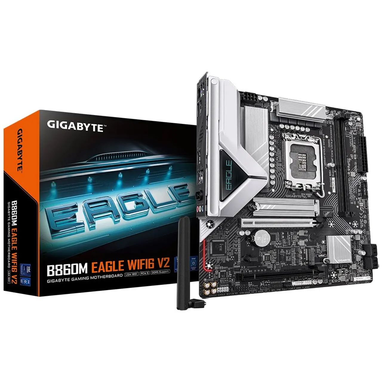 Placa Mãe Gigabyte B860M Eagle Wi-Fi 6 V2 Socket LGA 1851 / DDR5