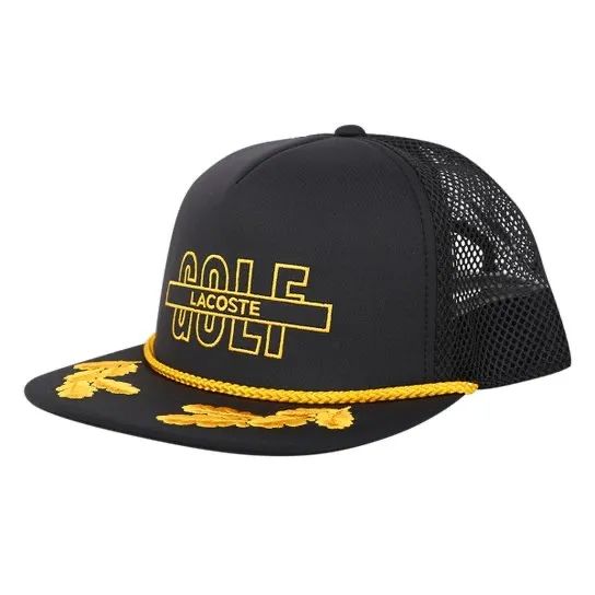 Boné Lacoste Aba Reta Snapback Masculino - Preto