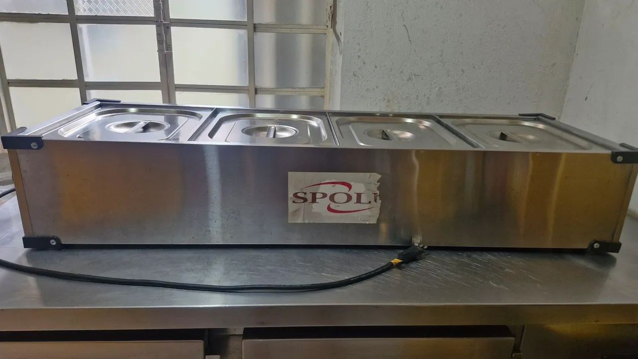 Mesa térmica buffet de bancada 4 cubas  - Foto 2