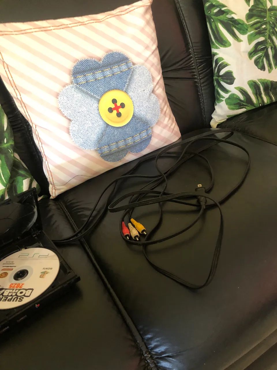 Ps2 slin 1 controle 1 memori card 2 jogos completo  - Foto 4