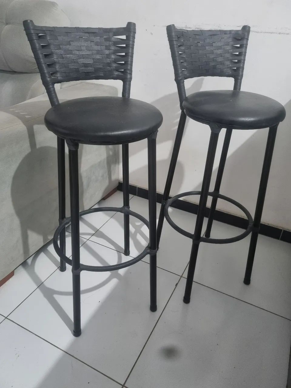2 banquetas acochoada 