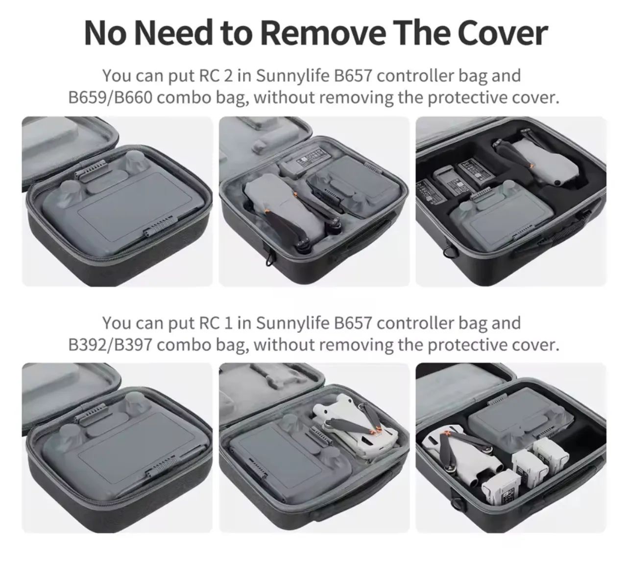 Capa protetora R$100 com quebra Sol para Dji controle rc 1drone - Foto 4