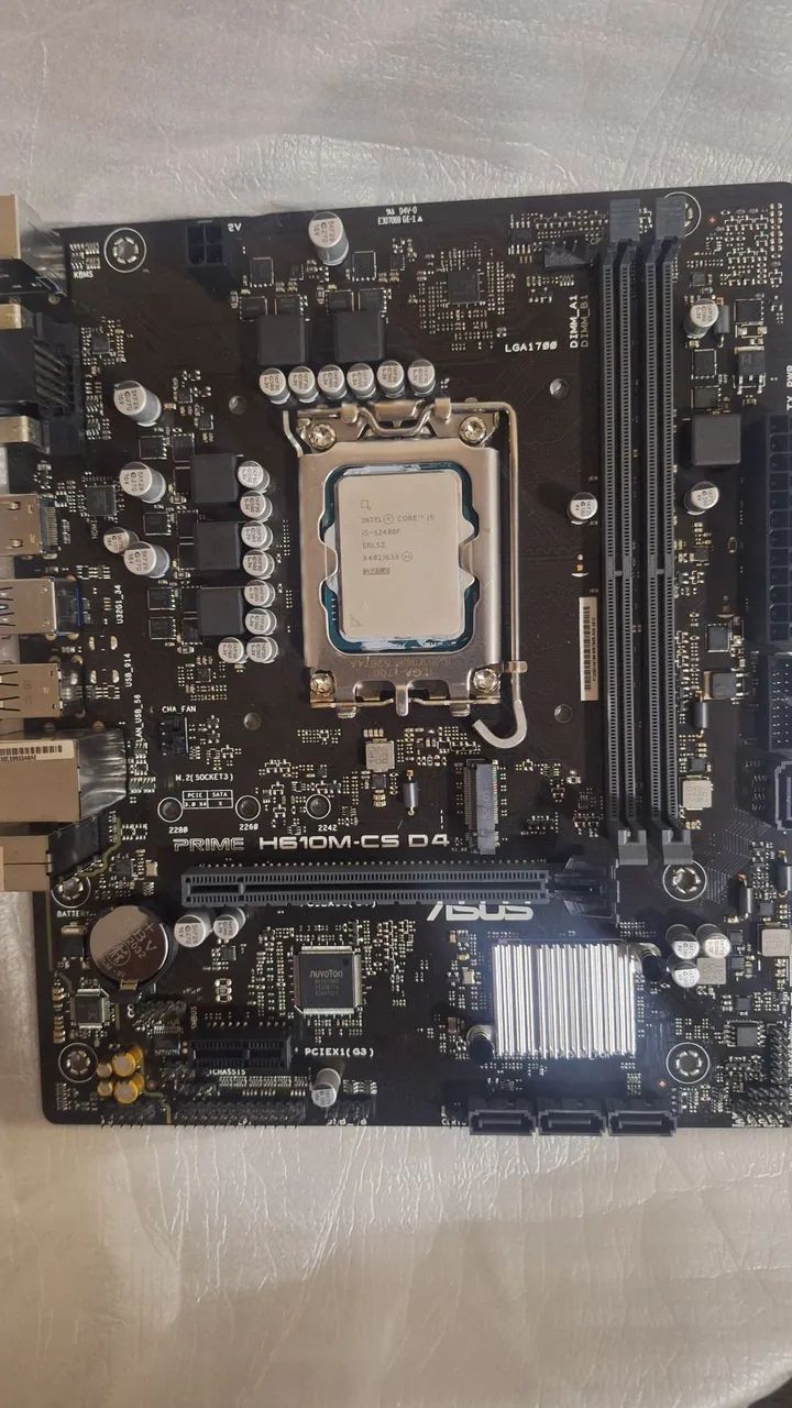 Processador i5 12400f e placa mãe h610 asus  - Foto 2