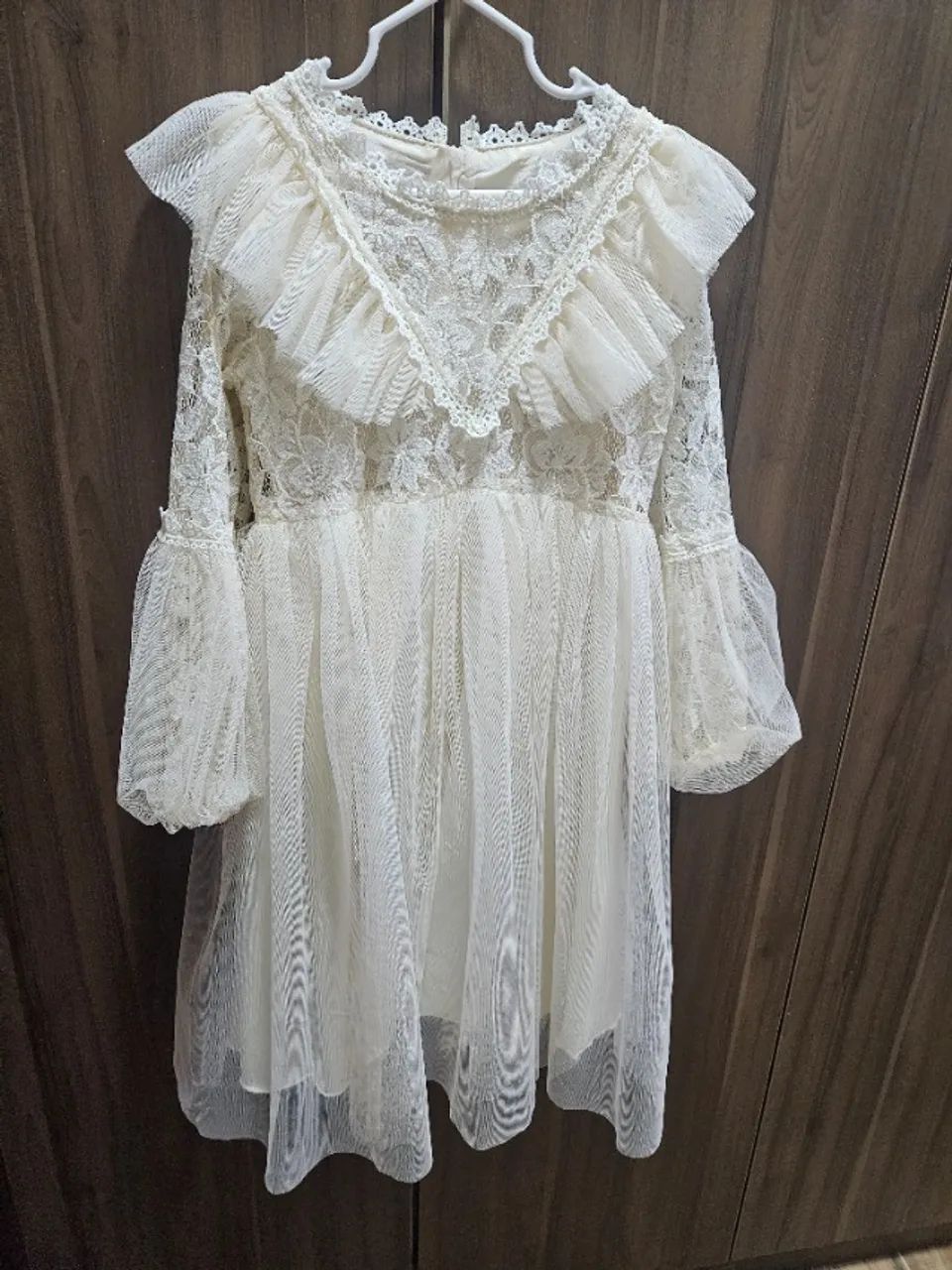 Vestido infantil renda 