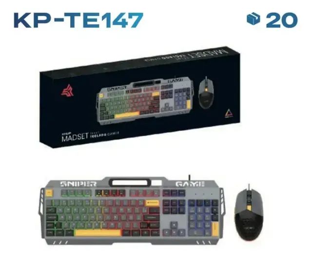 Kit Gamer Mouse E Teclado Knup Kp-te147