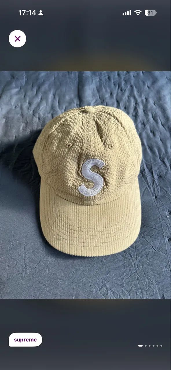 boné s supreme logo original