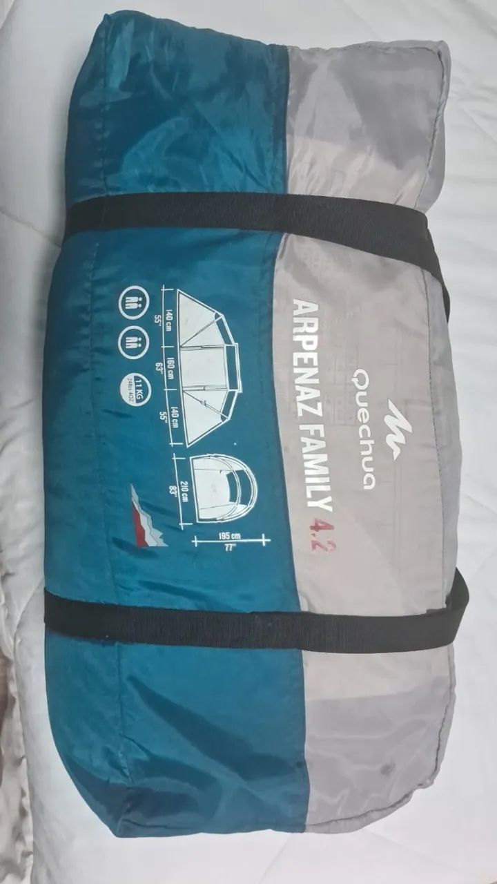 Barraca de camping Quechua ARPENAZ 4.2 semi nova - Foto 4