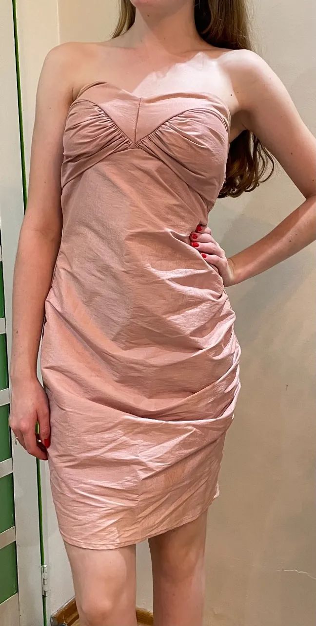Vestido rosa moda festa - Foto 2
