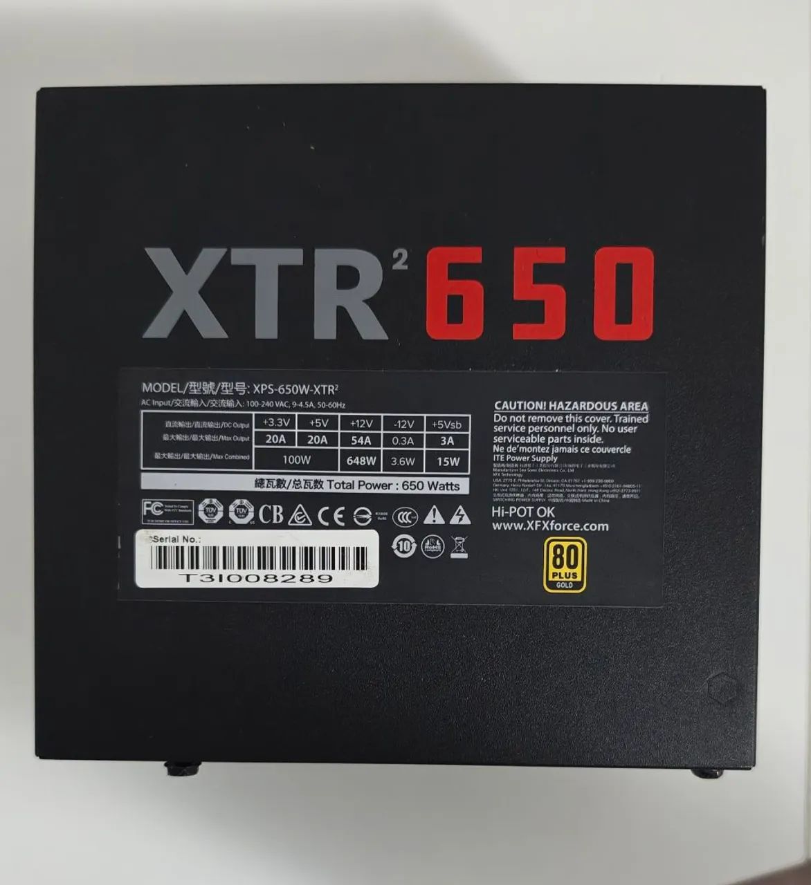 Fonte XFX XTR2 650W Gold Plus Full Modular - Foto 2
