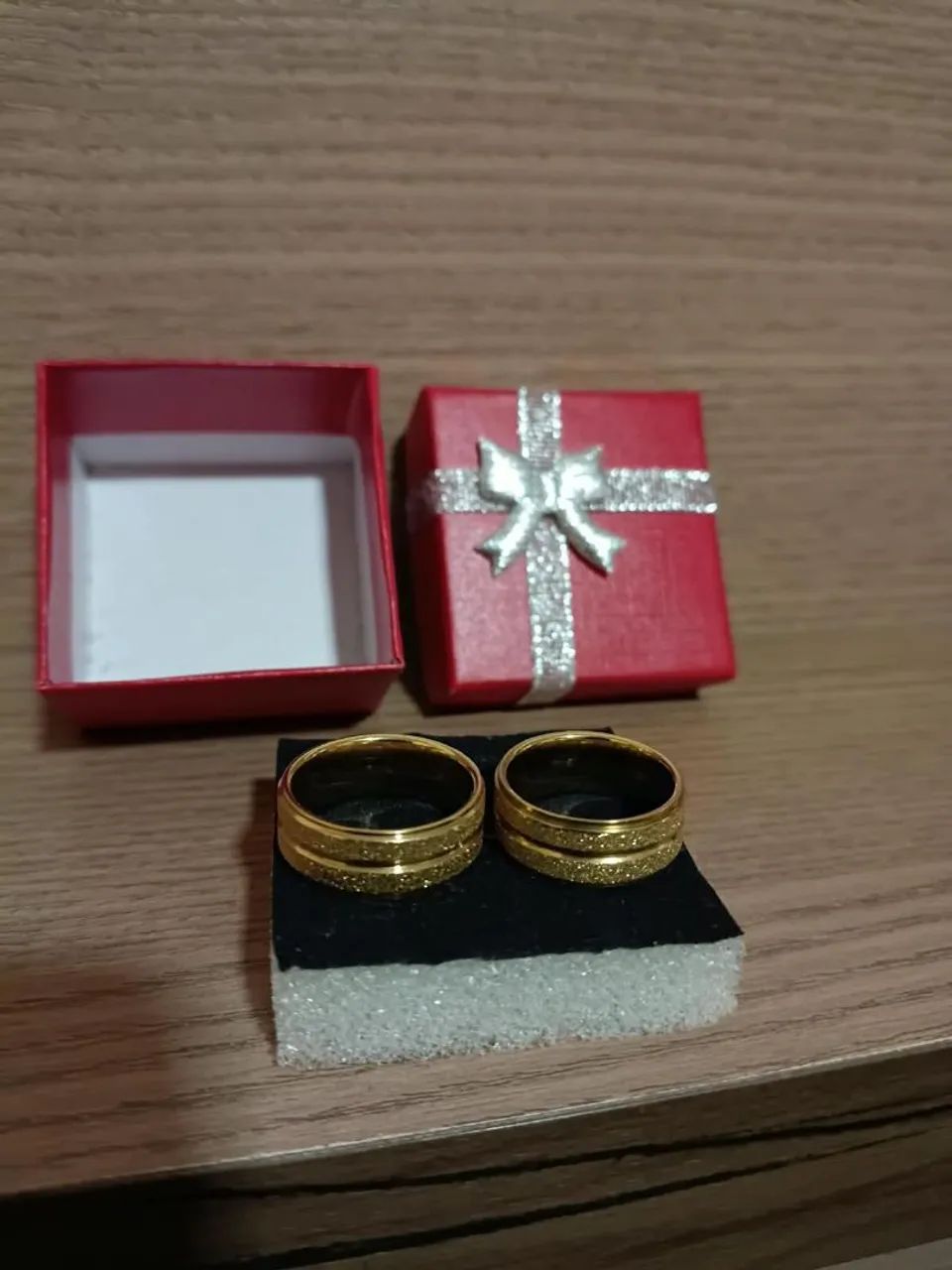 Aliança banhada a ouro - Foto 2