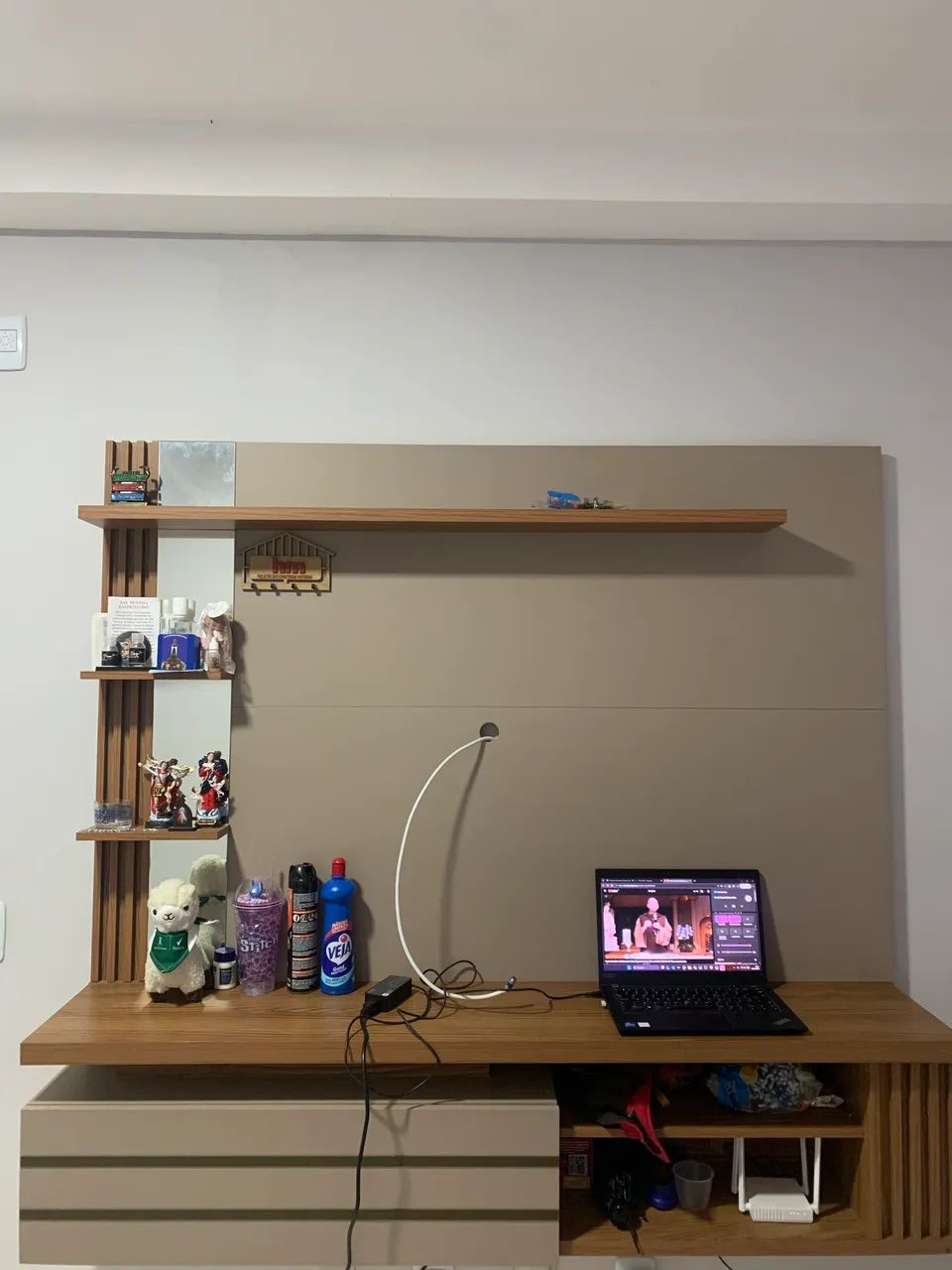 Painel completo com Rack, Gavetas e Nichos - Foto 2