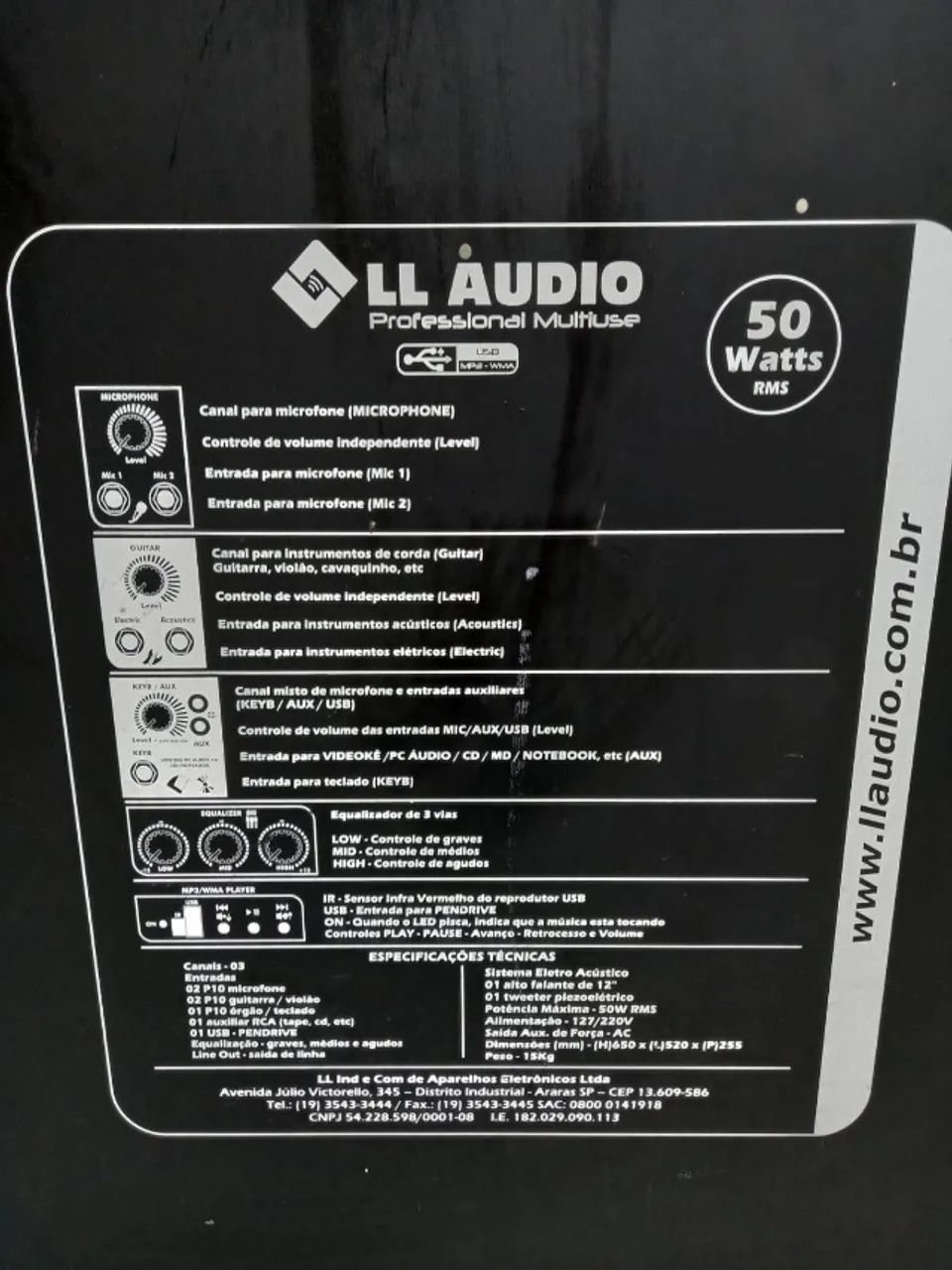 Caixa Som LL200 Audio  - Foto 5