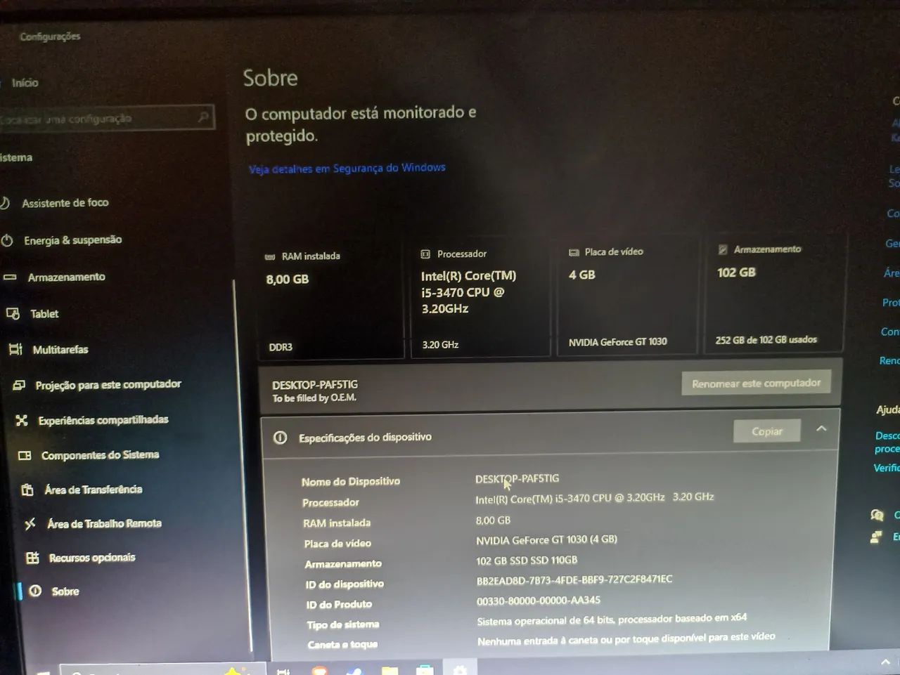 Pc i5 3470 