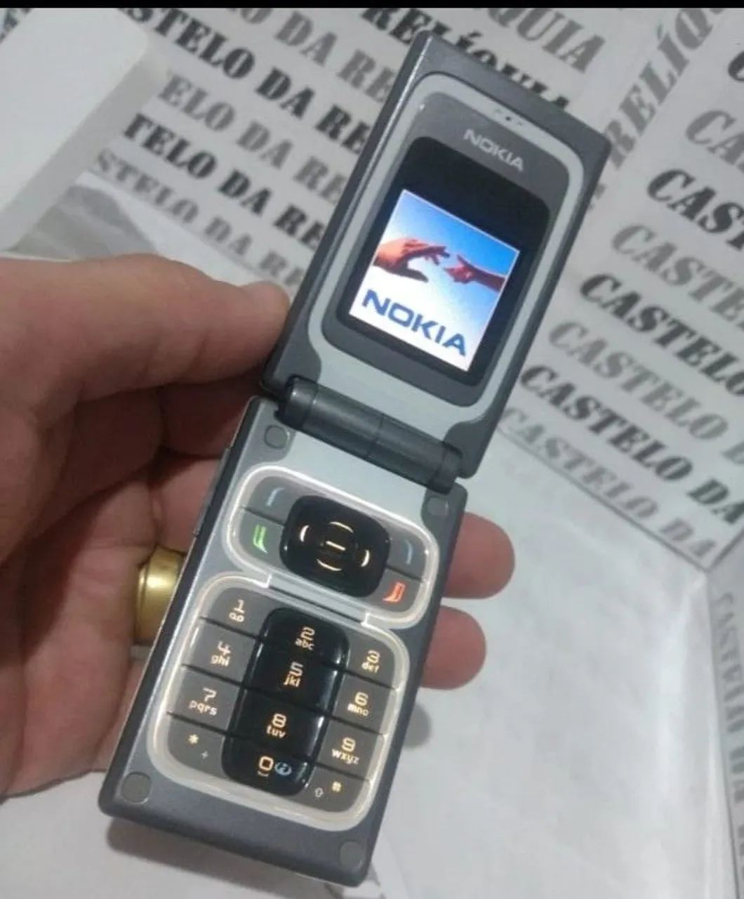 Nokia 7200 celular antigo RELIQUIA Flip quadrado 