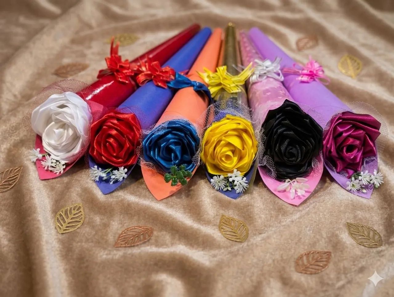 Rosas eternas de Cetim  - Foto 3