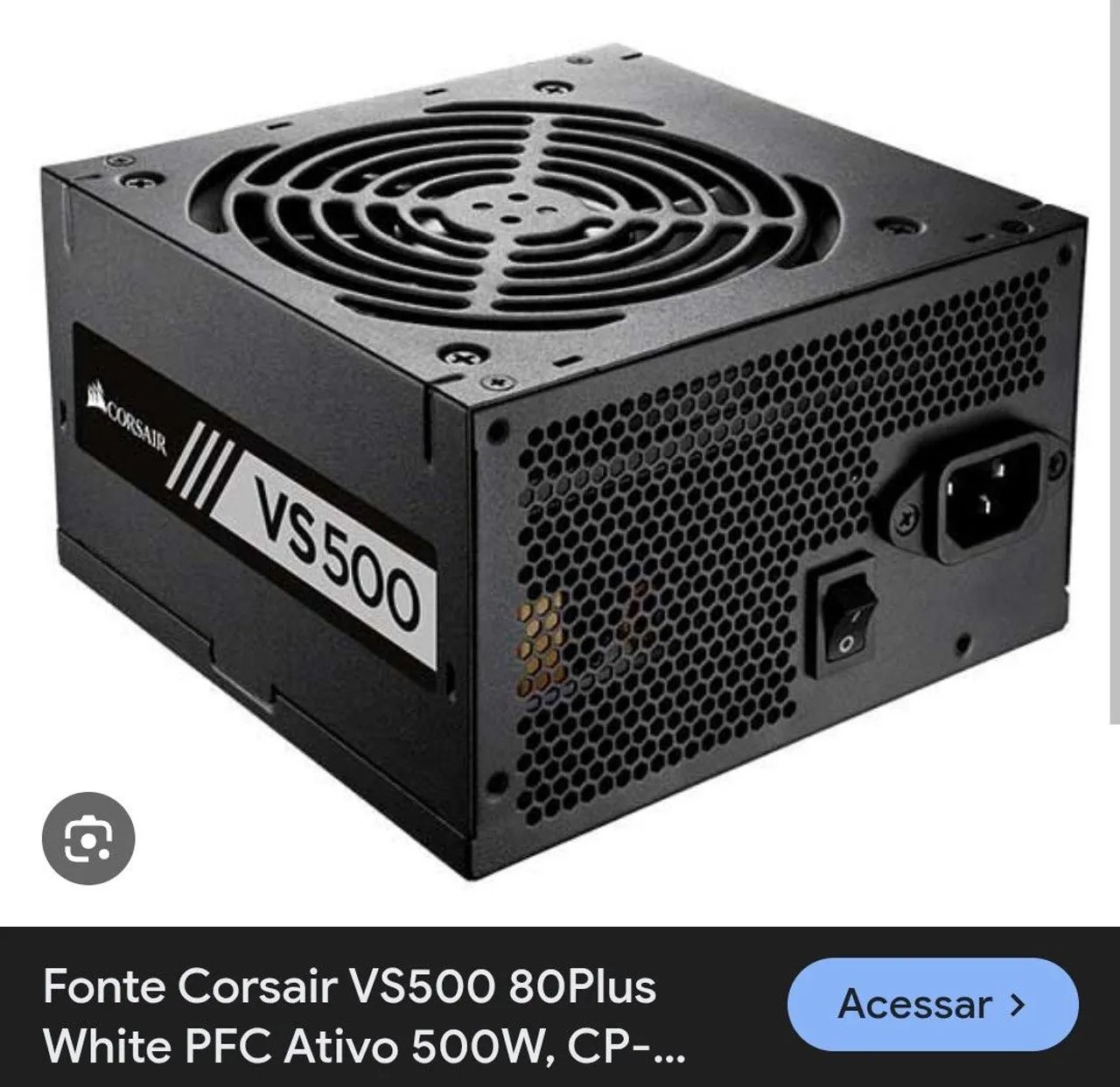 Fonte Corsair VS500w