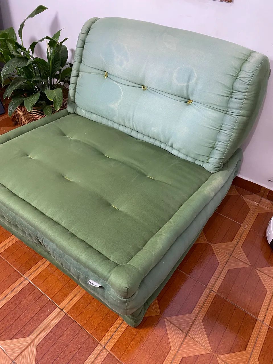     Futton Futon&Home Verde Planta - Sofá-Cama de Solteiro - Foto 3