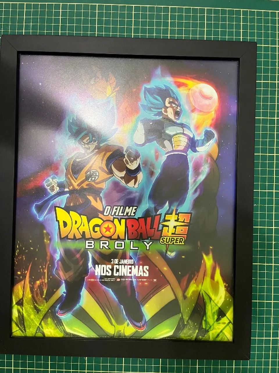 Quadro Dragon Ball Super Broly Original de Cinema Emoldurado - Foto 3