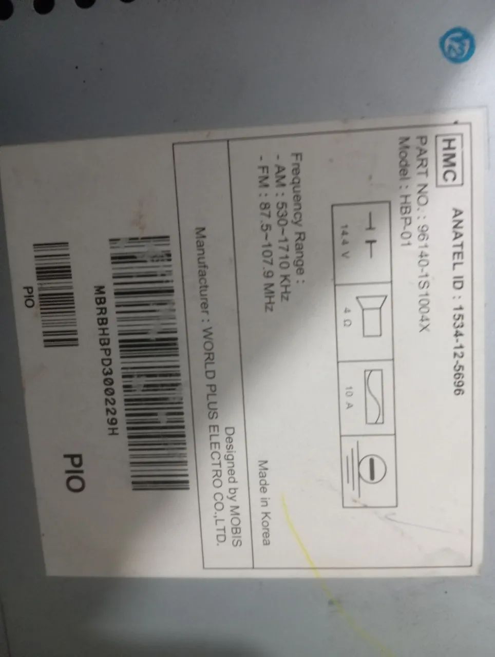 Aparelho de som original hb20 - Foto 2