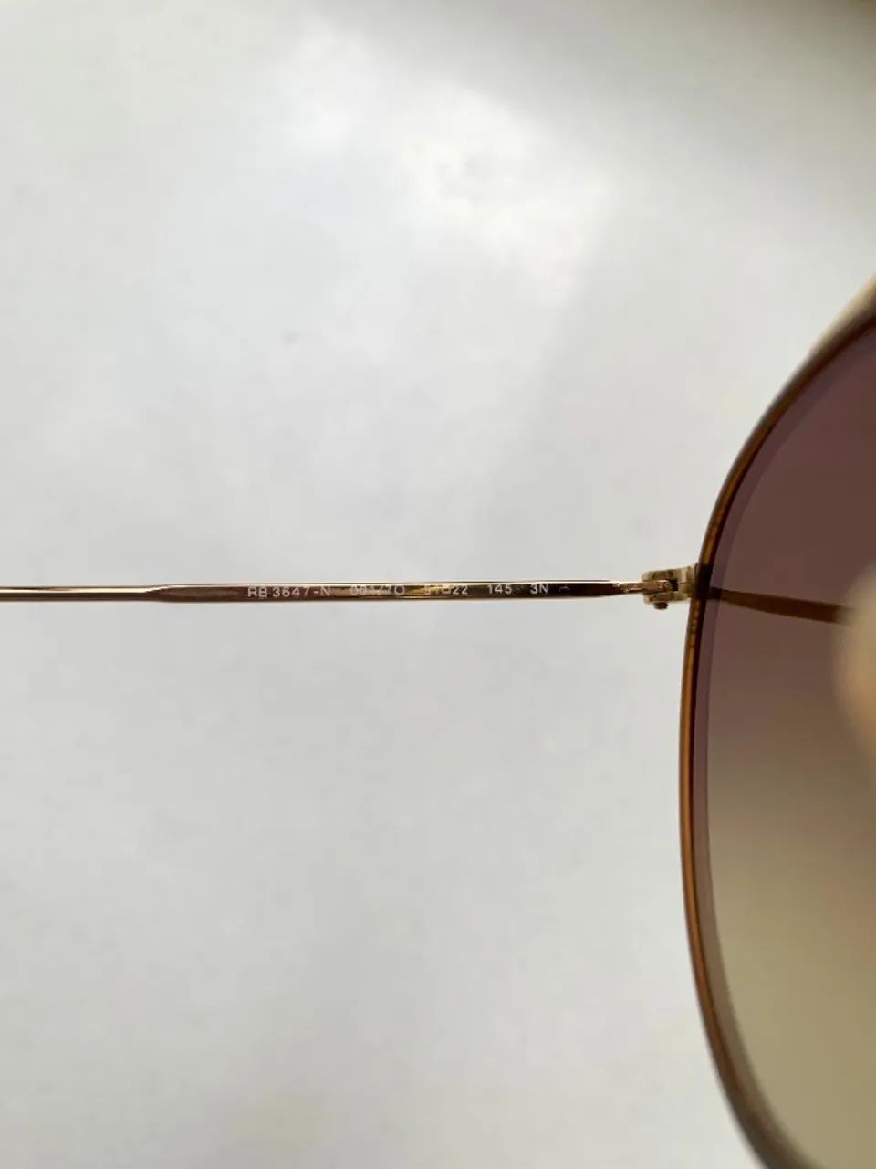 Ray-Ban Round Double Bridge RB3647N Original (Usado 2x - Completo) - Foto 5