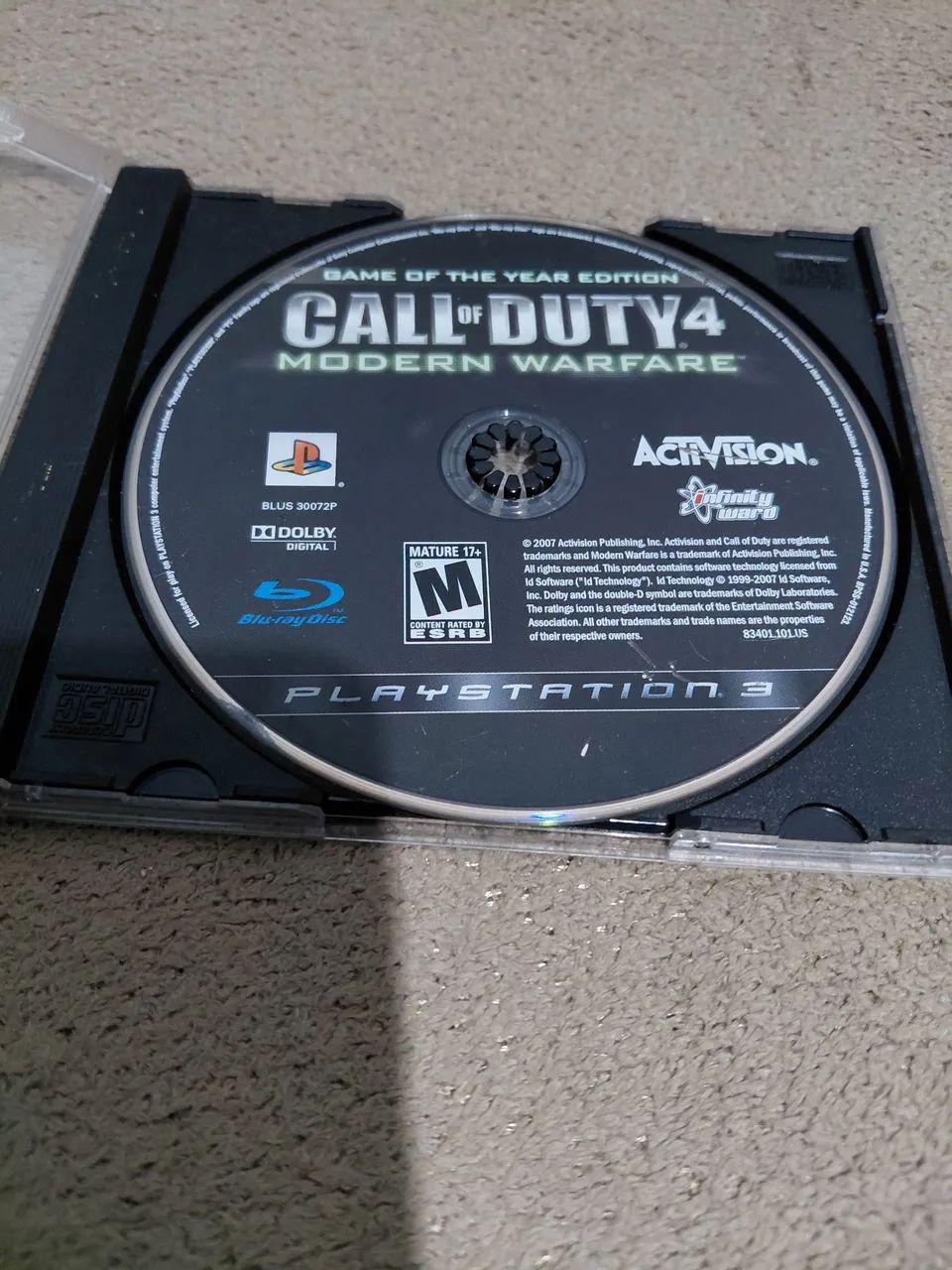 Jogo Call of duty 4 Ps3