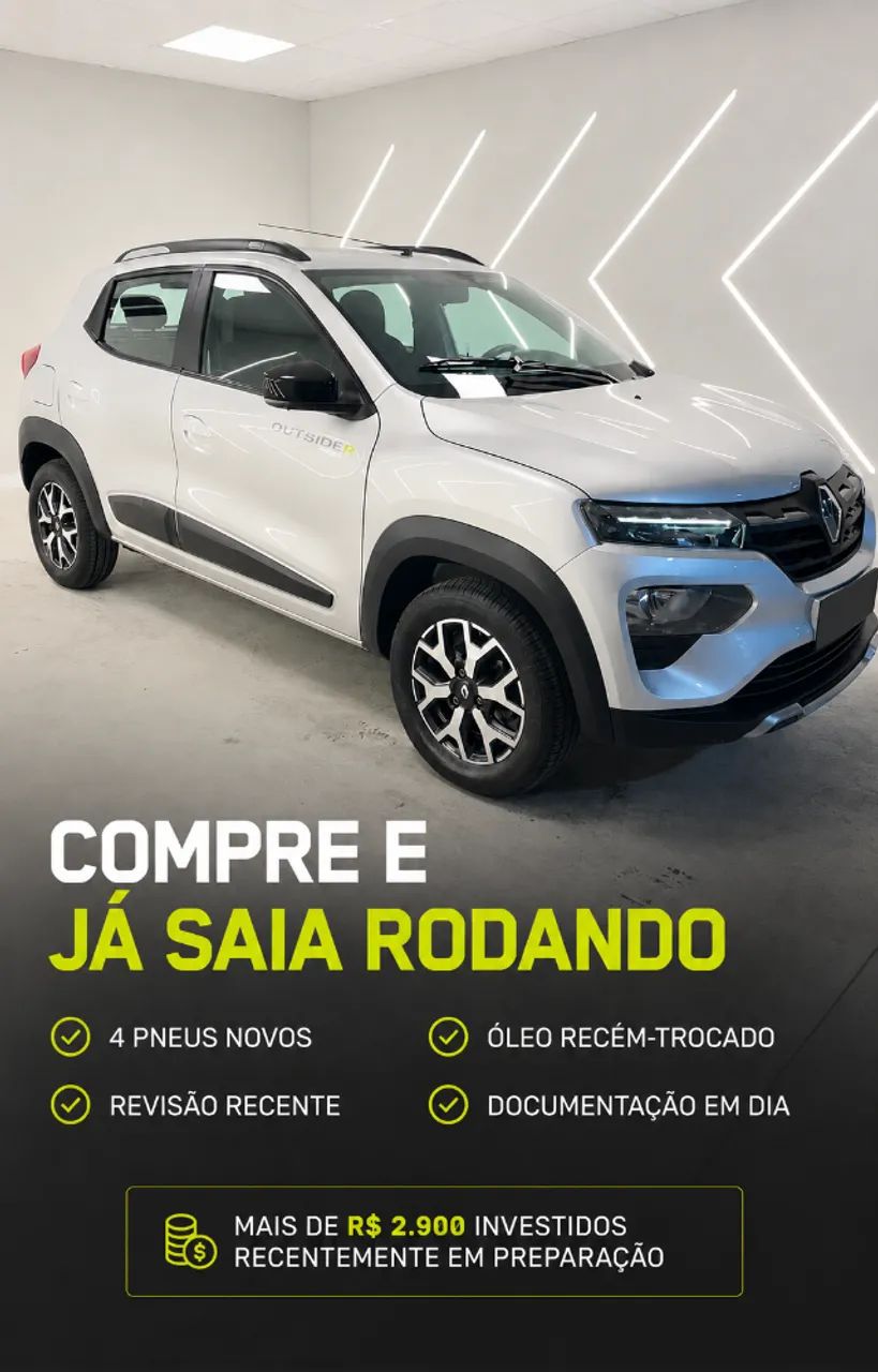Renault Kwid Outsider 1.0 Flex 12V 5P Mec. 2025 - Foto 2