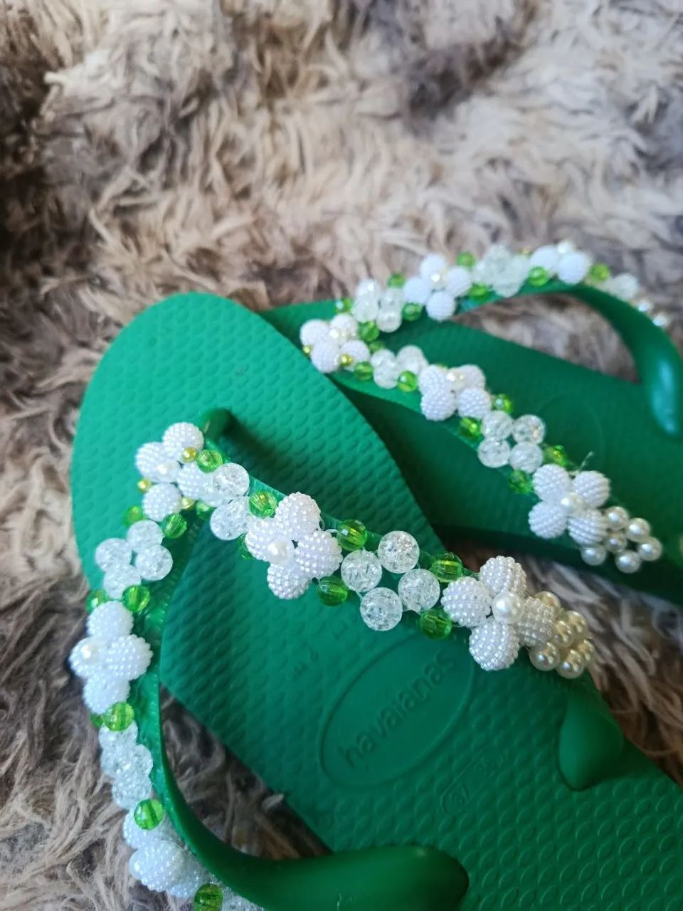 Sandália com miçangas - Foto 3