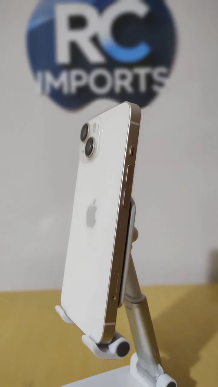 iPhone 14 128GB com 79% da bateria - Branco + Capinha, Película e Cabo - Foto 2