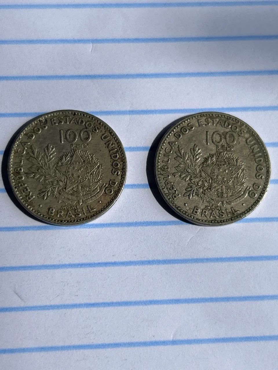 Moedas 100 réis MCMI (1901)