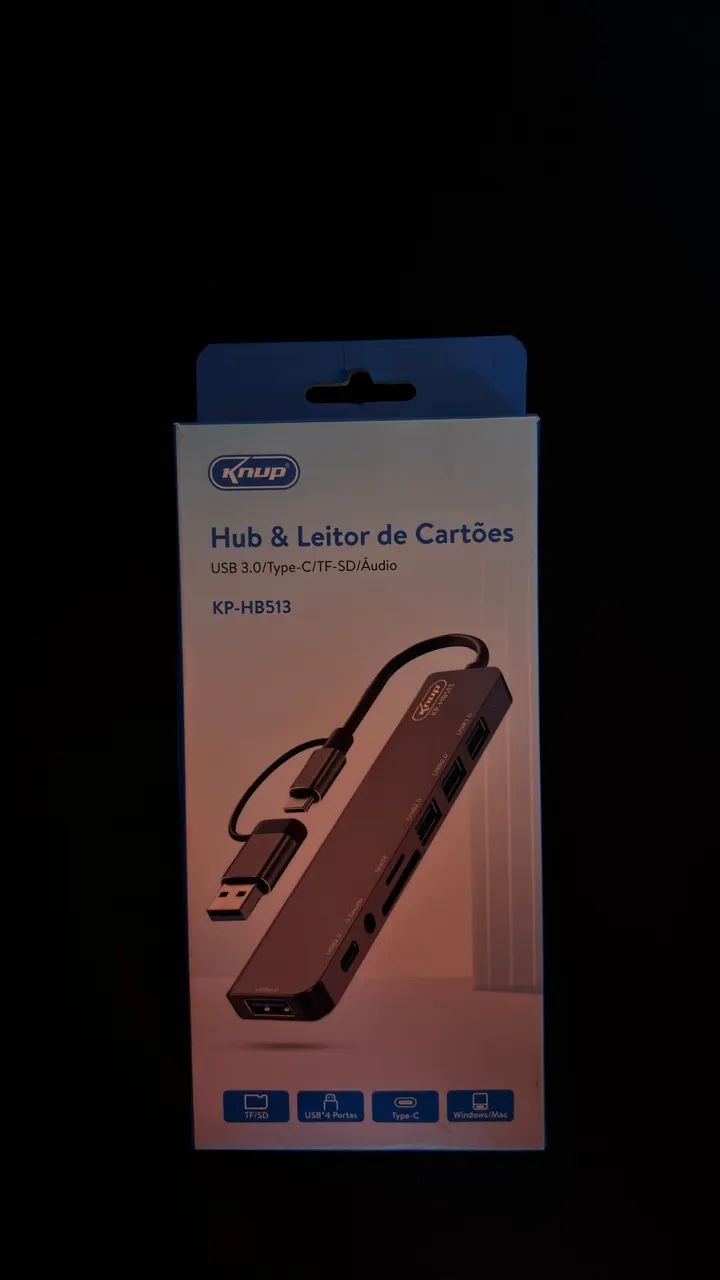 HUB USB-C 6 em 1 KNUP - NOVO - Foto 2