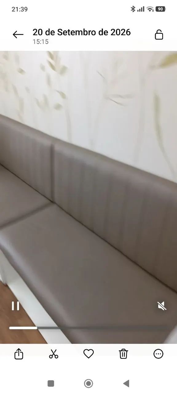 Poltronas para recepção e outros ambientes com 7 módulos de 1 metro cada. - Foto 3