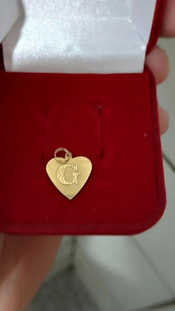Pingente de ouro 18k pra vender logo 650 - Foto 4