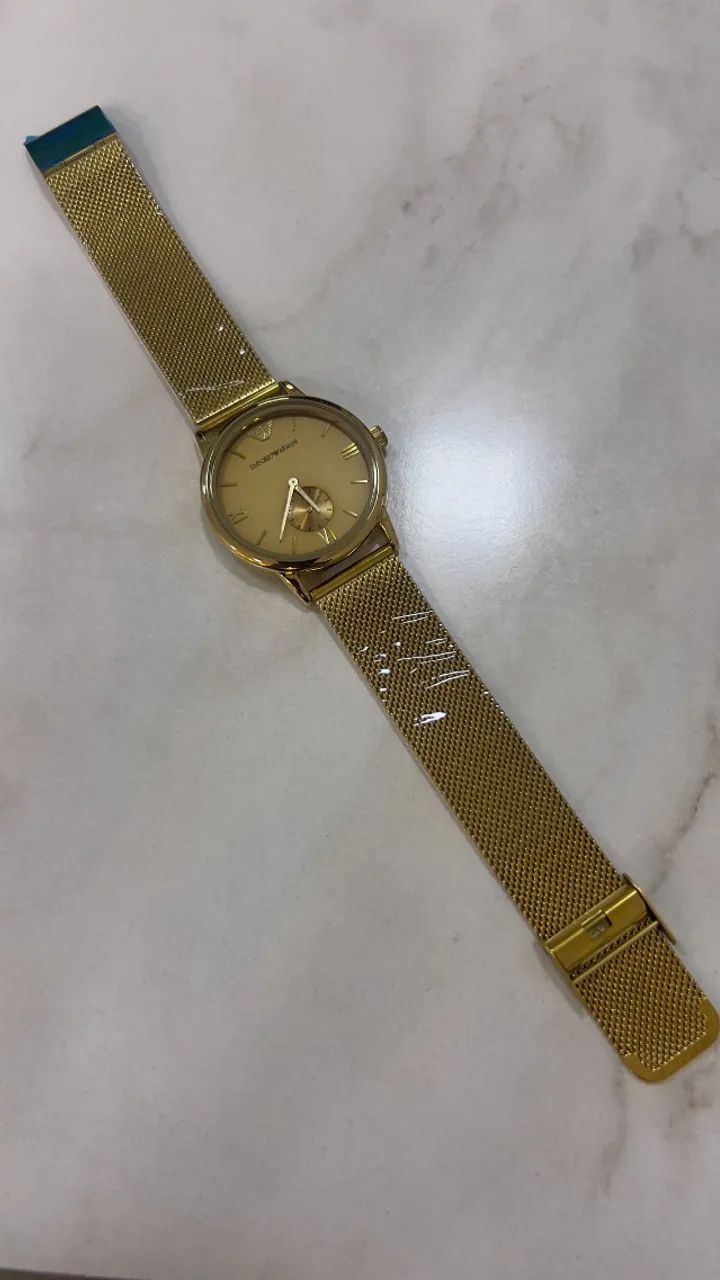 Relógio Armani Dourado de Aço - Foto 2