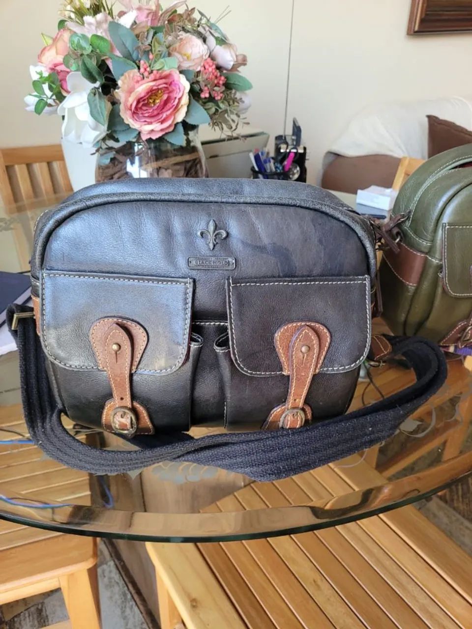 Bolsa Black Hold Preta (Couro)