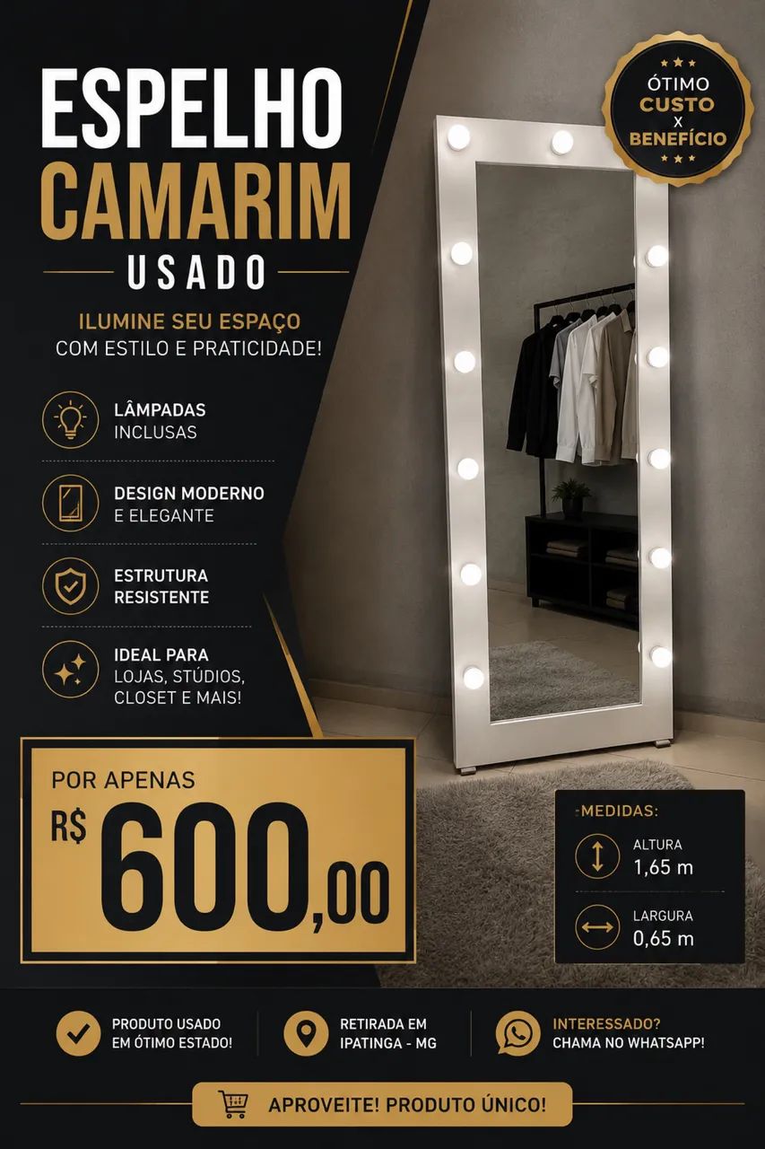 ESPELHO CAMARIM