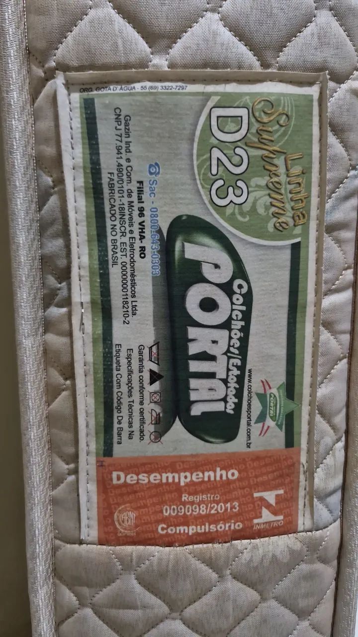 CAMA DE SOLTEIRO DE MADEIRA + COLCHÃO D23 - Foto 3