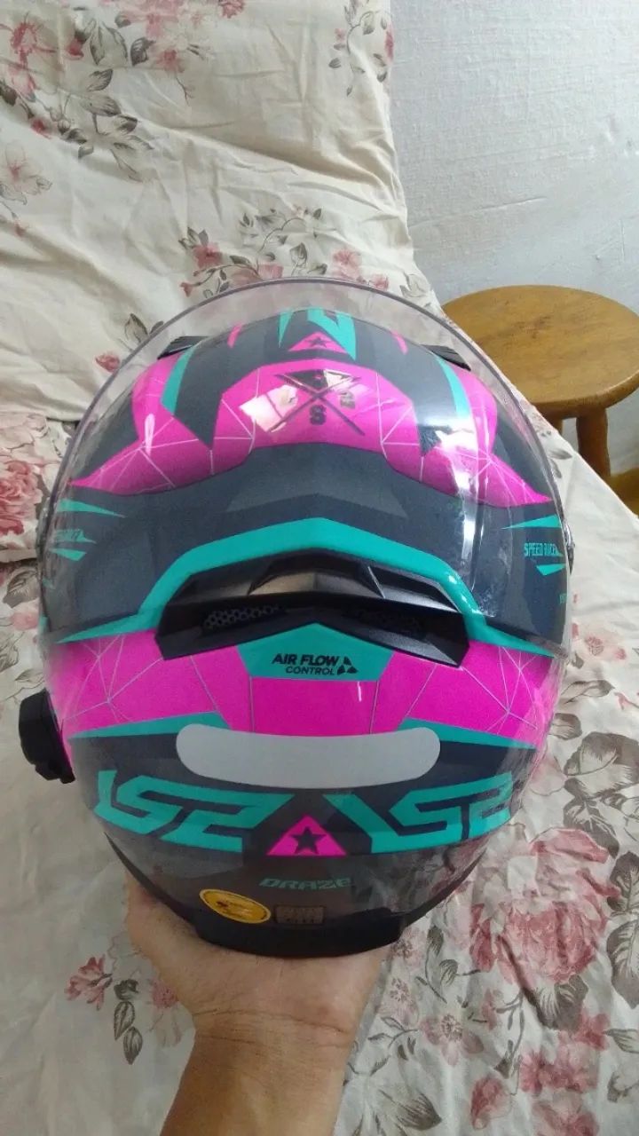 Capacete ls2 draze rosa  - Foto 2