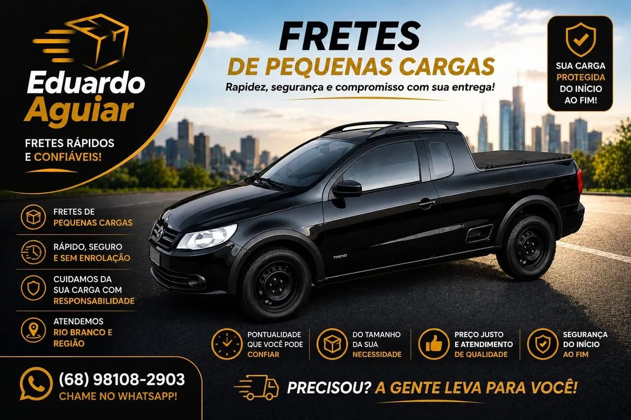 Fretes de pequenas cargas.