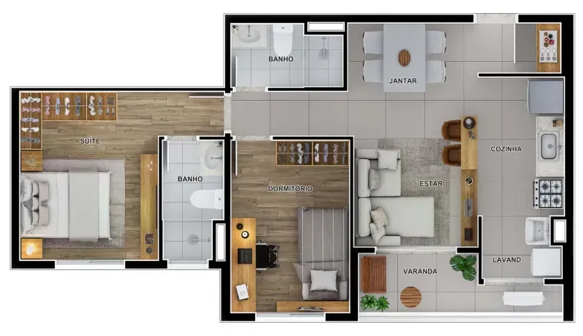 PLANTA 62m²