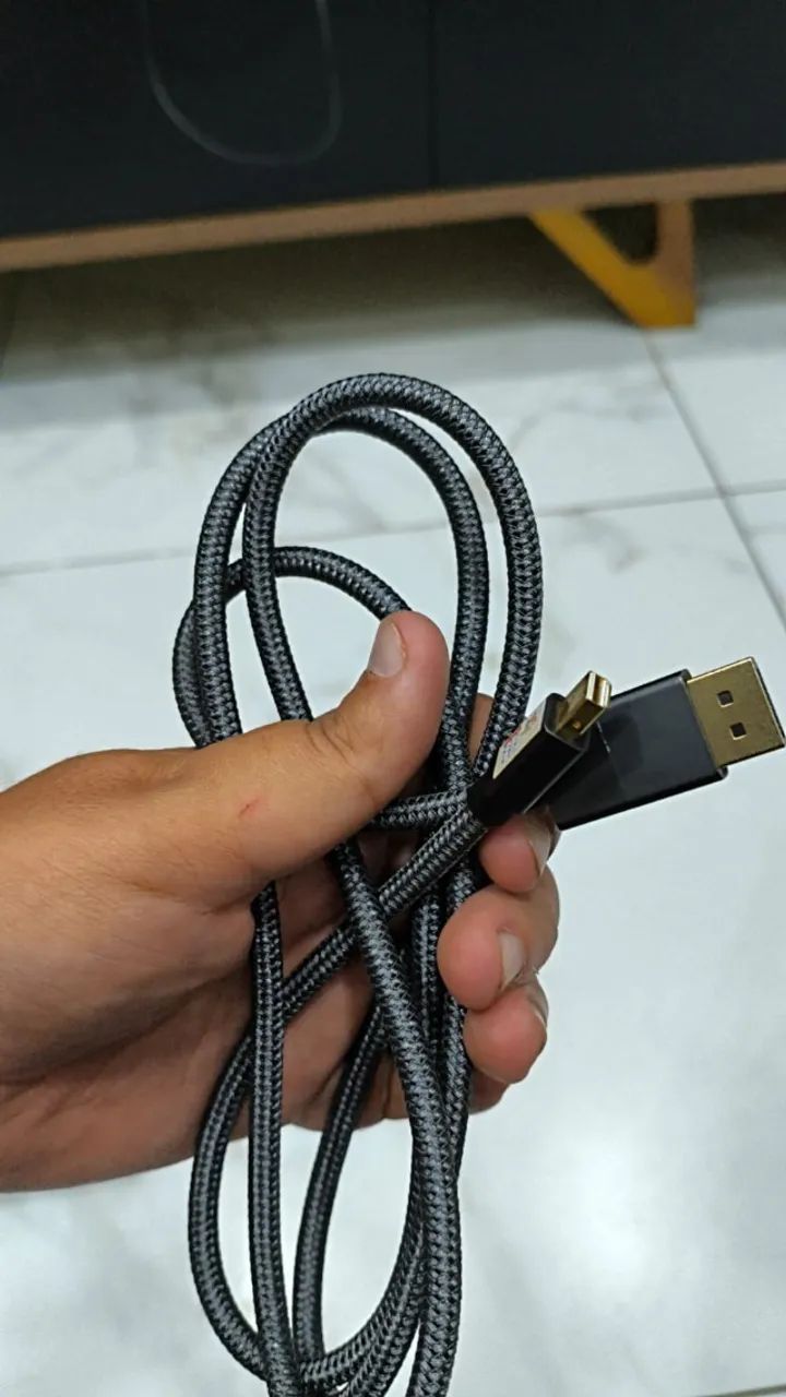 CABO DISPLAYPORT PARA MINI DISPLAYPORT - USADO EM MACBOOK ANTIGO - Foto 2