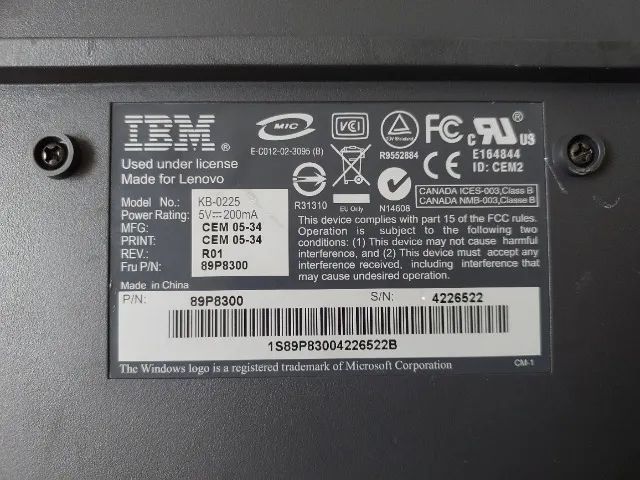 Teclado IBM - (Funcionando) Original - Foto 4