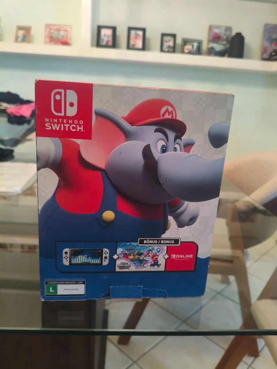 Nintendo swich oled (quebrado) com caixa - Foto 2