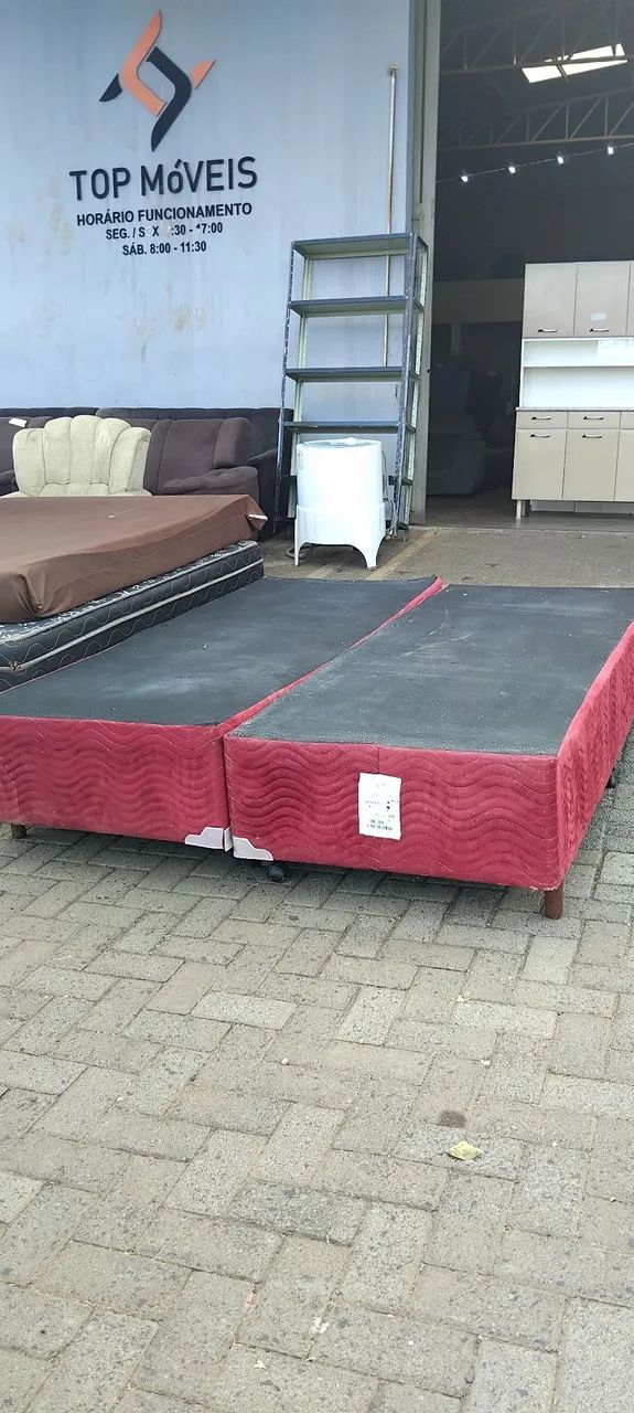 Base de cama box casal USADA ENTREGA dentro de Uberlândia MG  - Foto 4