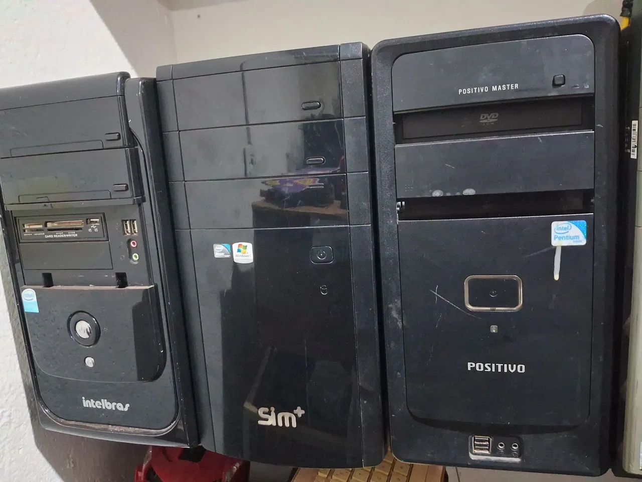 Vendo lote de 3 cpus R$300