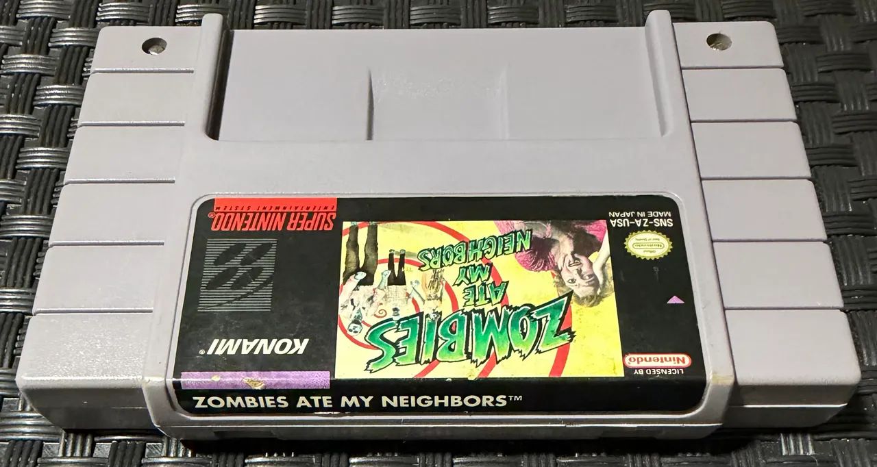 Zombies Ate My Neighbors Original SNES Super Nintendo Konami